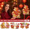 Sheep Year Theme Blessing Door Sticker Full Back Adhesive 3D Door Decal  Spring Festival Decor