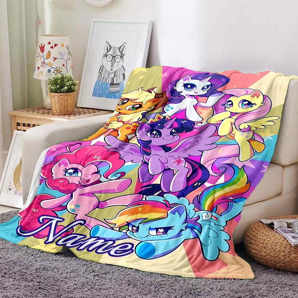Custom Name Pink Hair Warrior Blanket for Couch & Bed, Plush Cozy Fuzzy Blanket Super Soft & Warm Blankets for Fall and Winter. 0908173
