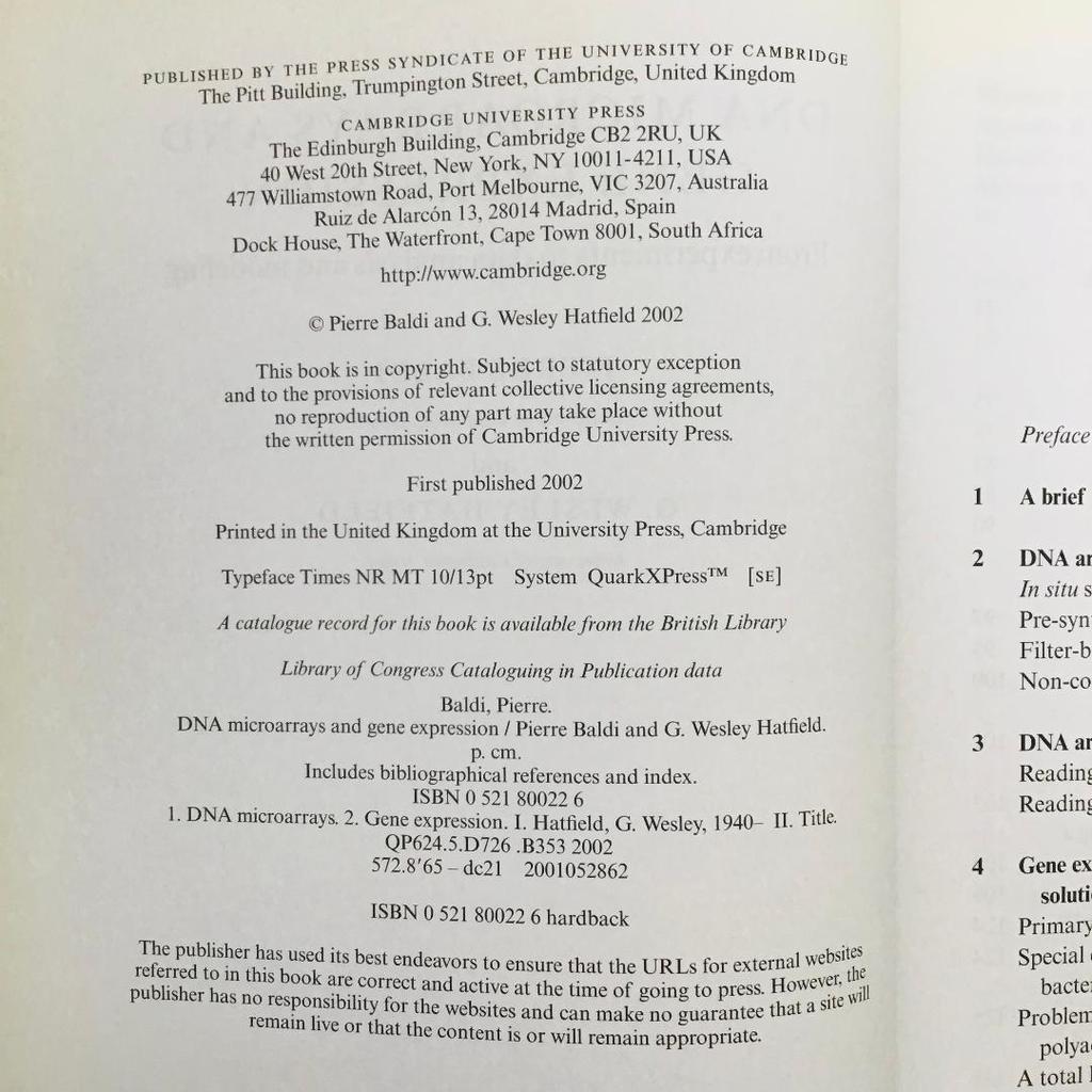 [USED] DNA Microarrays and Gene Expression