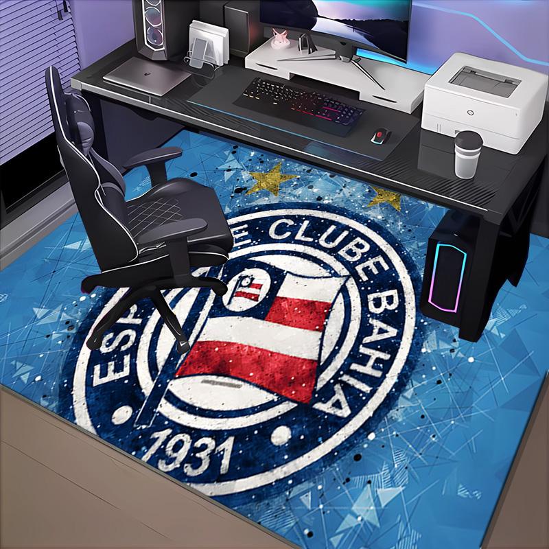 1PC Esporte Clube Bahia Rug Game Carpet, Floor Mat for Bedroom Living Room Entryway Rug, Home Decor Idea Gift for Christmas birthday