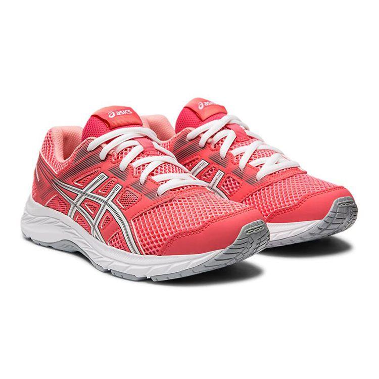 Asics Contend 5 GS Pink Cameo Kids Sneakers White 1014A049-701