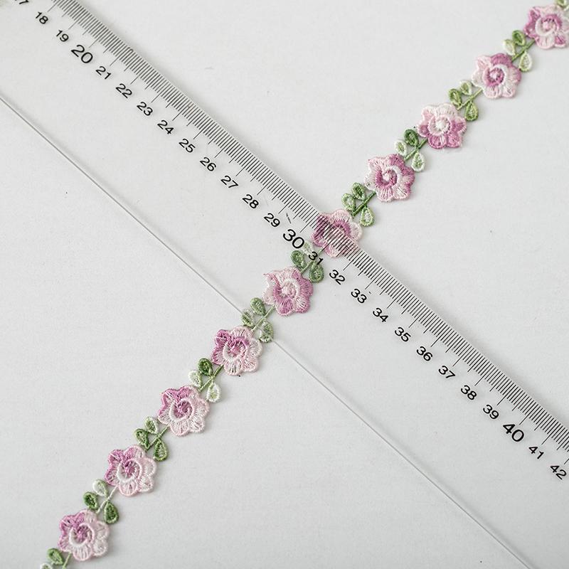 2meters/Lot Flower Embroidery Lace Fabric Ribbons For Needlework Clothing Sewing Accessories Sewing Materials Home Decorative