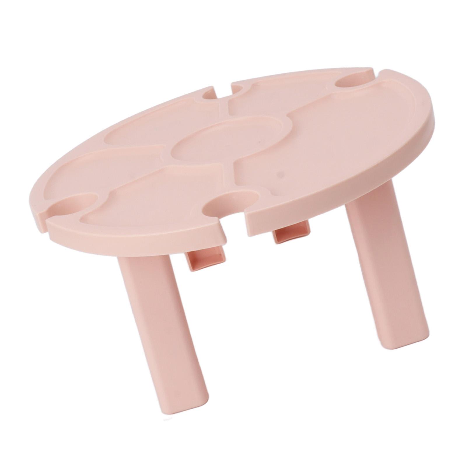 Portable Picnic Table Wine Glass Holder Outdoor Folding Table Convenient Plastic Folding Table for Outdoor Party