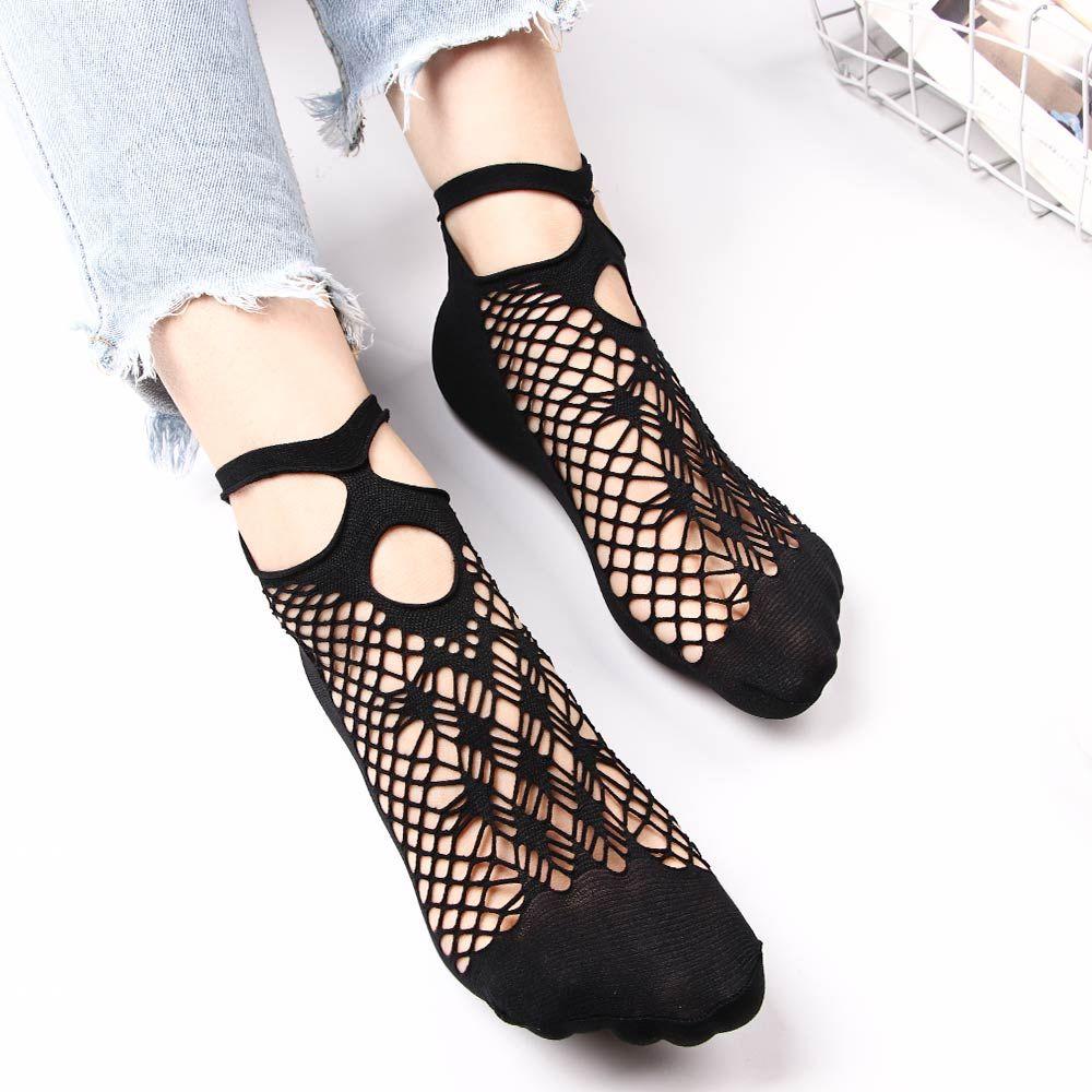 Casual Ruffle Hot Sale Sexy Ladies Fishnet Women Stockings Ankle Short Socks Foot Socks Lace