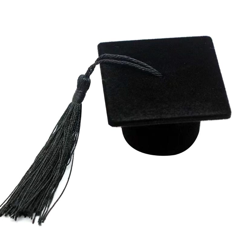 Pack of 10 Felt Bottle Hat Wine Bottle Hat Cover Felt Texture Perfect for Graduation Birthdays and Holiday Parties