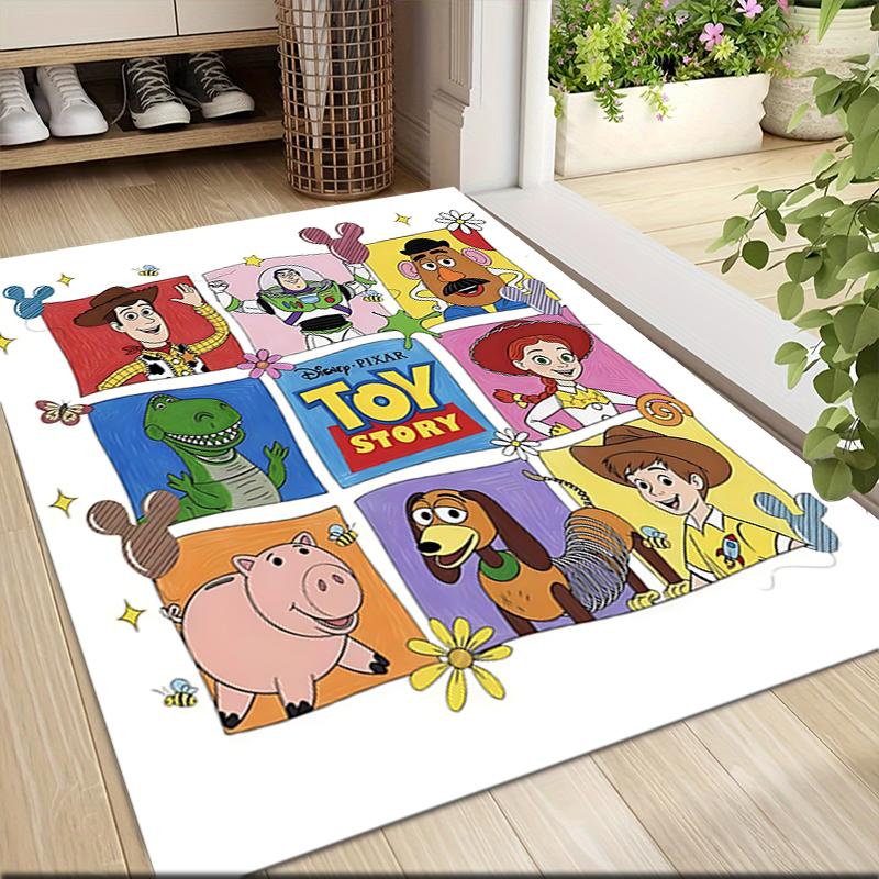 Toy Story Characters Carpet Rug Soft Washable Antislip Home Living Room Sofa Mats Personalized Christmas Rug