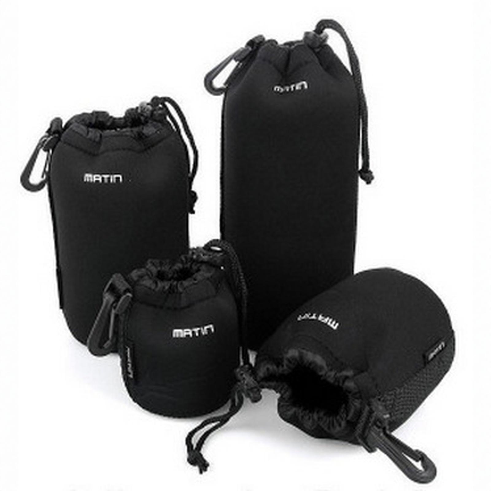 

Camera Lens Pouch Bag Neoprene Soft Video Camera Lens Pouch Bag Case ForCanon ForSony for Most Digital SLR Camera S чёрный