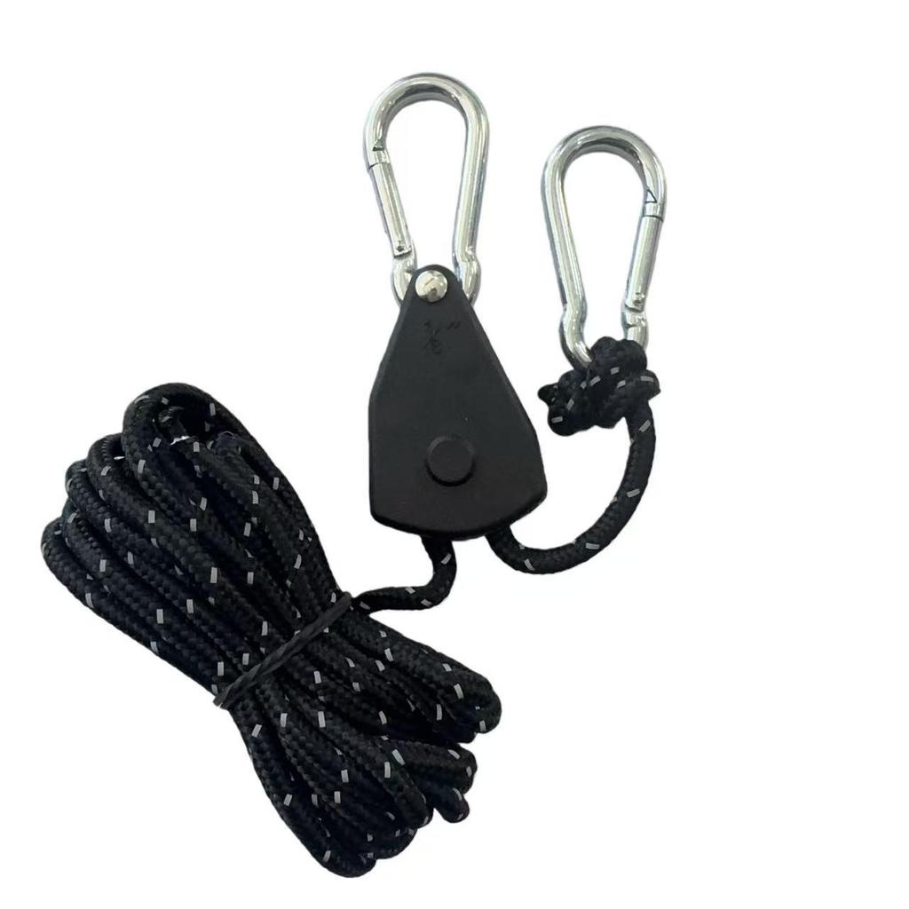 Reflective Outdoor Tarp Rope Pulley Tensioner for Camping Tent