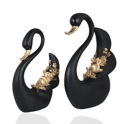 Pair of Swans for Good Luck and Love for Home Decor Tabletop Living Room Office|Showpiece Vastu Statue for Gifting Love Bird Showpiece