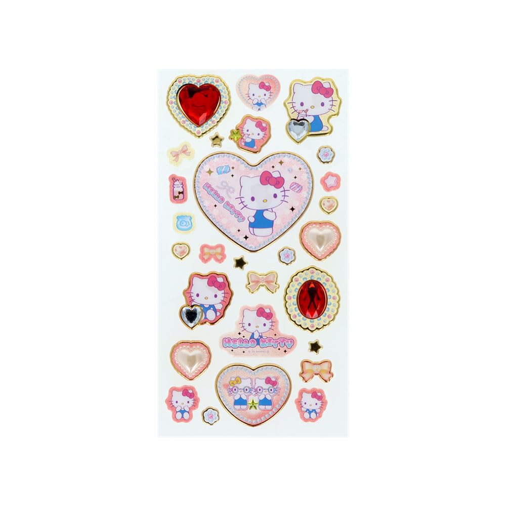 Stationery Hello Kitty Sanrio Characters Jewel Style Hello Kitty S8815704 Sun-Star Stickers,