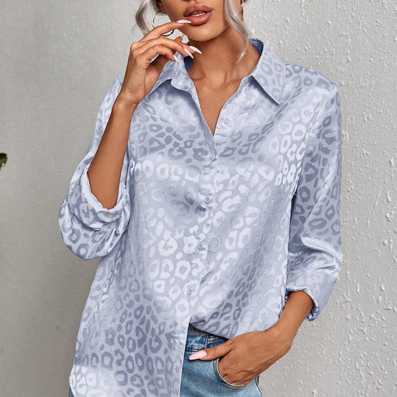 Blusas Mujer De Moda 2026 Summer Printed Chiffon Silk Top Female Women Shirts Women's Shirt Blouses Tops Long Sleeve Chic Woman