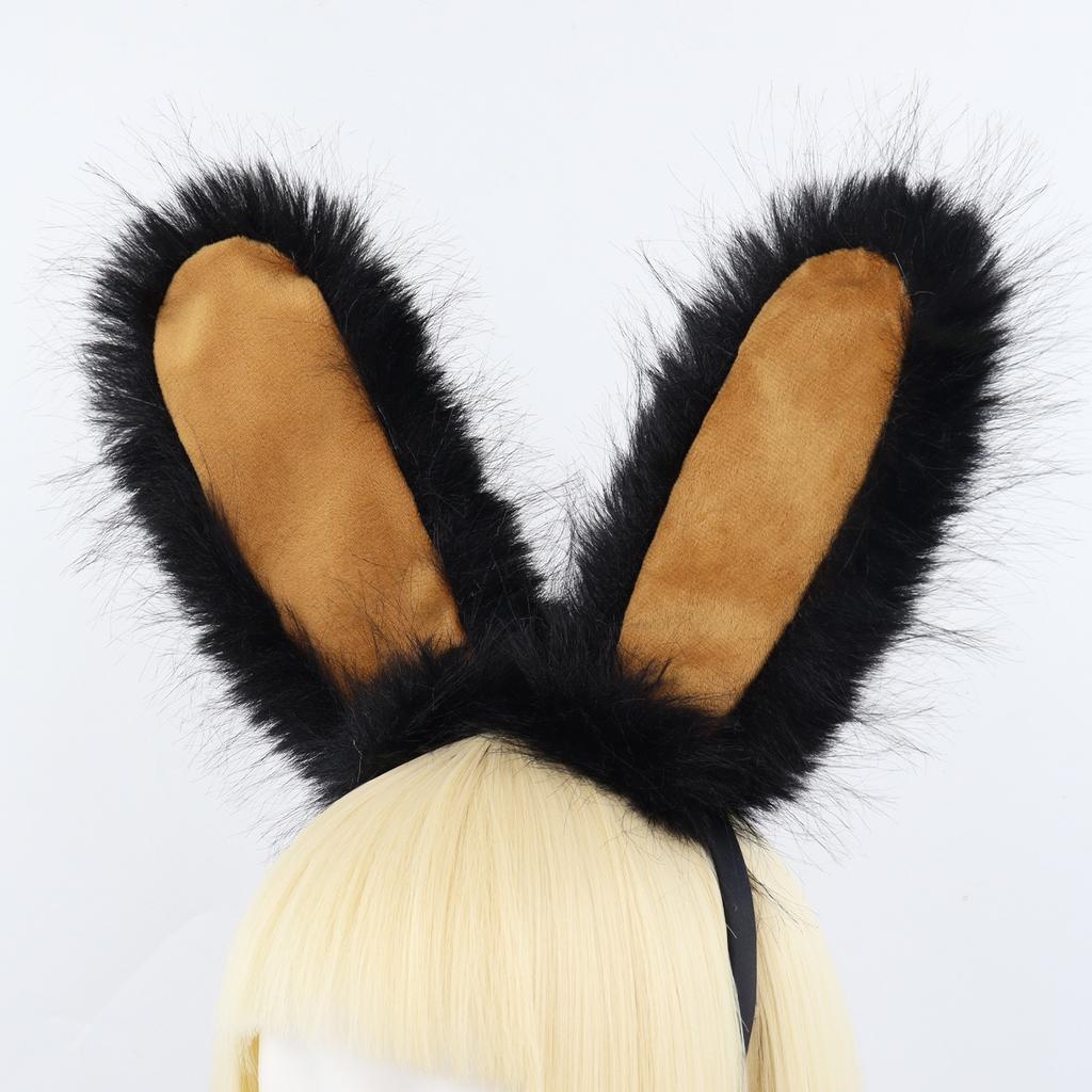 Hand-made Rabbit Ear Headband, Cartoon Show Cosplay Dress Up, Plush Animal Ear Headband, Rabbit Ear Live Broadcast Props