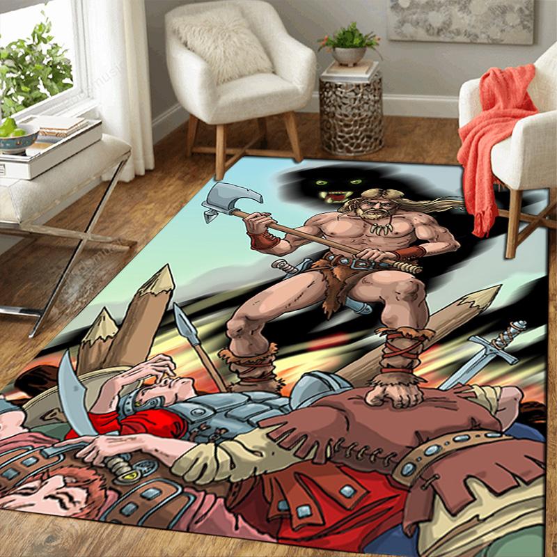 Grognak the Barbarian Rug Floor Mat for Living Room or Bedroom Soft and Comfortable Carpet a Gift for Birthday and Holiday.SFF0917275