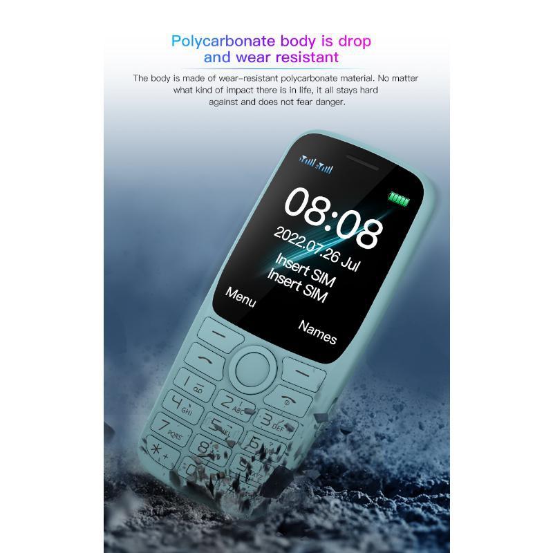 Soyes S10T 2G Mobile Phone 1.77 Inch 800mAh  Strong Light Flashlight HD Call FM Video Dual SIM Elderly Mobile Phone