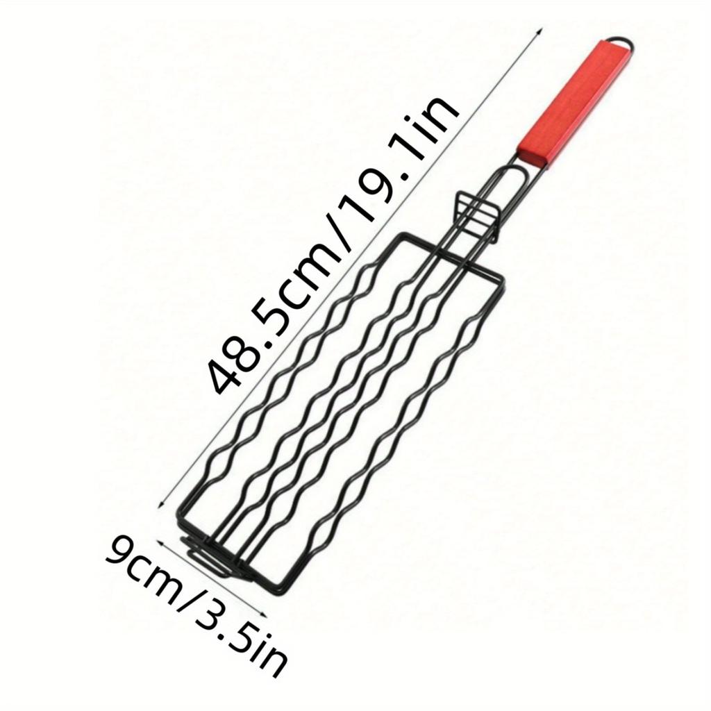 3pcs Non Stick Hot Dog Grilling Tongs,Multifunctional Metal Barbecue Basket, Suitable for Sausages,Picnics, And Camping ,Essential Barbecue Accessory