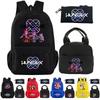 3Pcs/set K-POP Printed Backpack with Shoulder Bag Pencil Case for Teenager Student Boy Girl School Bag Large Capacity Waterproof Bookbag Kid Gift