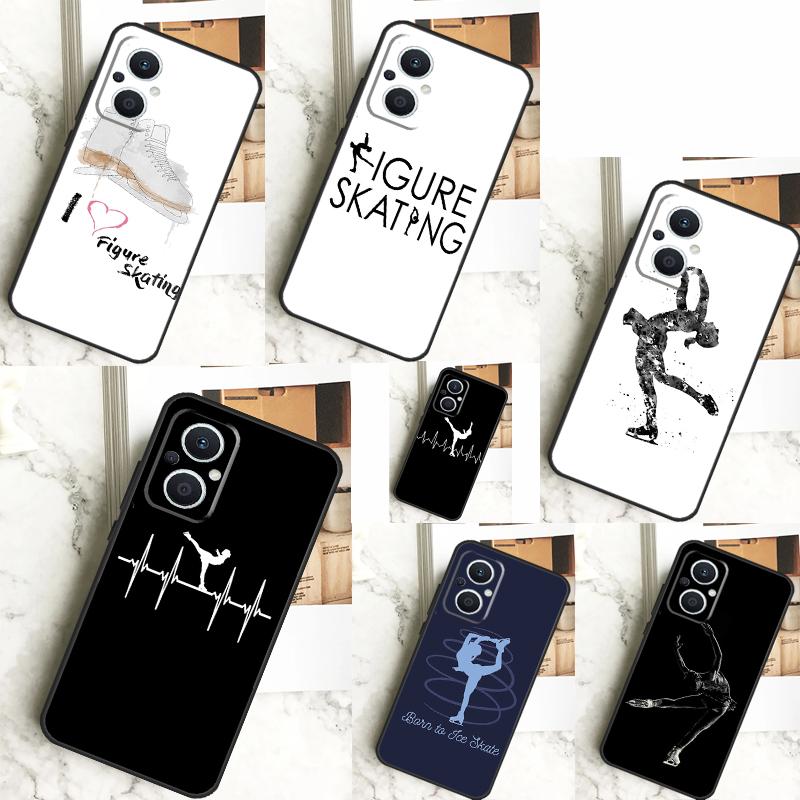 Figure Skating Ice Skating Case For OPPO Reno 10 Pro 11 F 4 5 6 7 8 Lite 4Z 5Z 8T OPPO Find X5 X2 X3 Lite X6 Pro Cover