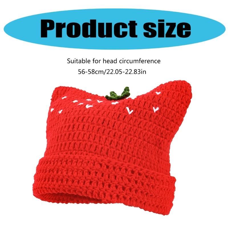 Trendy Painter Hat Strawberry Fashion Hat British Beret for Dating Photography Cabbie Headwear Painter Hat