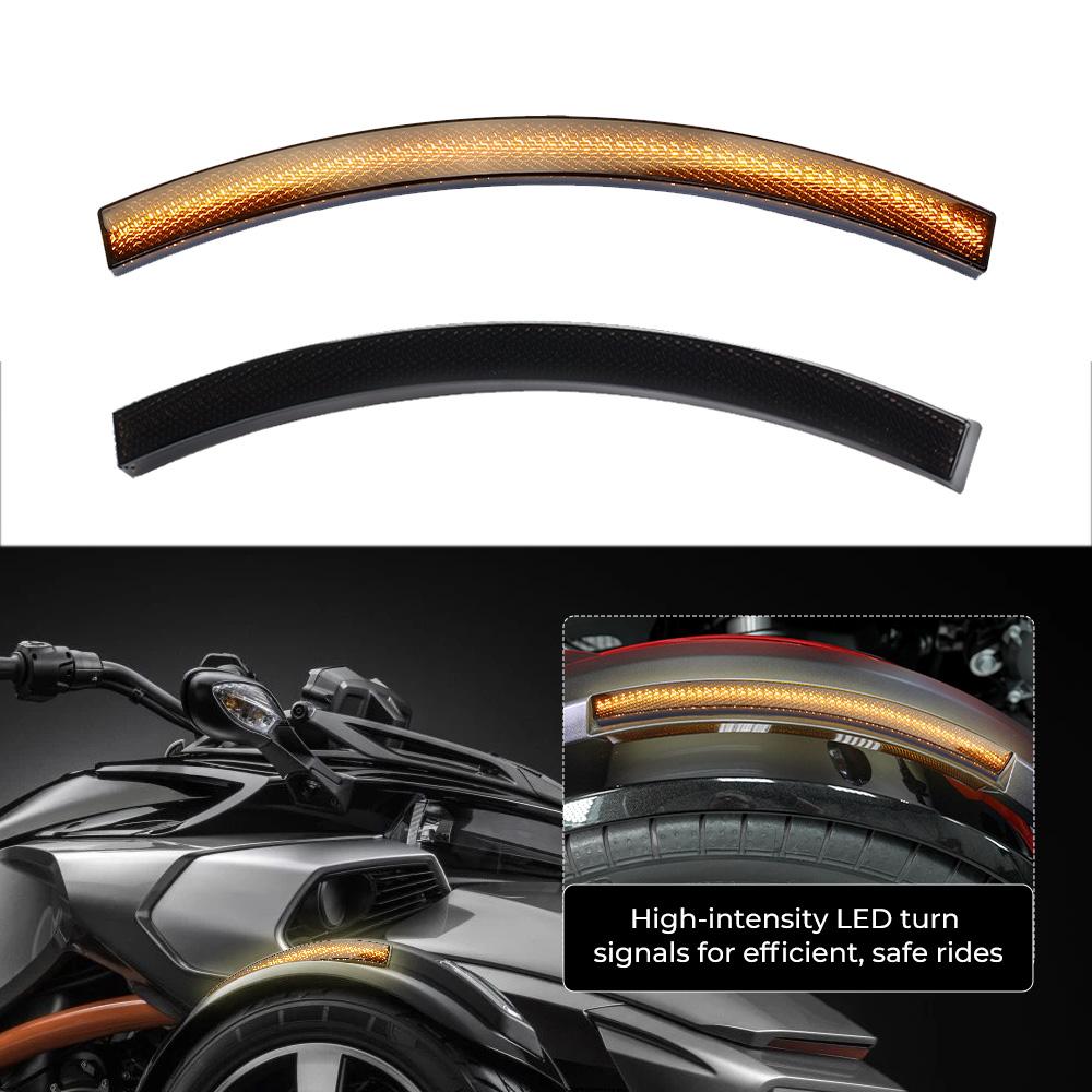 For Can-Am Spyder Front Spyder F3-S F3-T F3-LTD RS-S ST-S RT-S ST-LTD RT-LTD 2013-2018 LED Fender Turn Signal Light