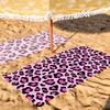 Pink Leopard Print Towel Quick Drying Beach Towels Are Suitable For Swimming Pools Camping Yoga And The Gym