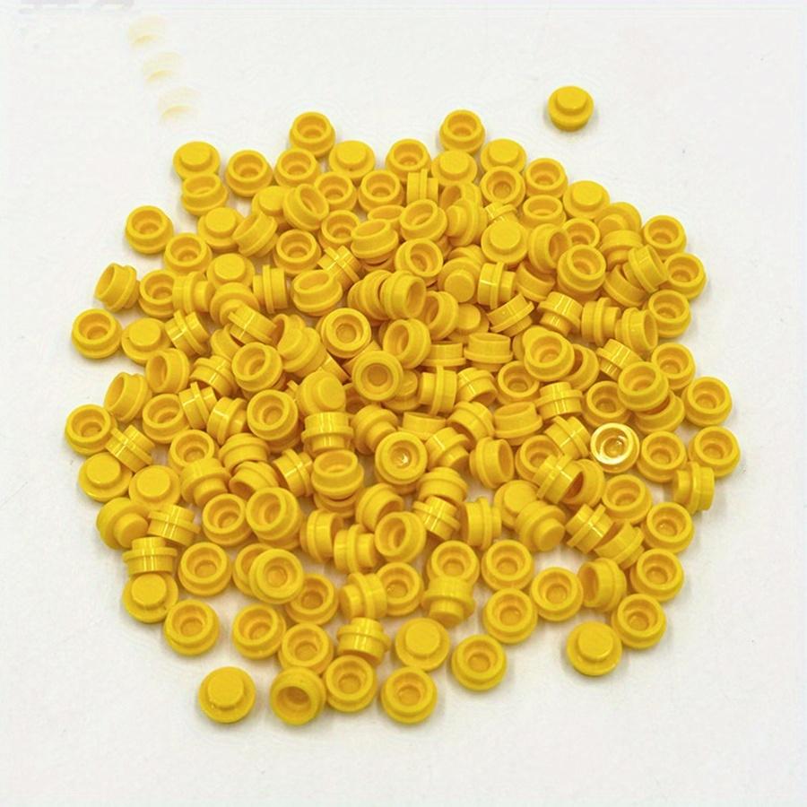 100pcs DIY Building Blocks 1x1 Round Plate Pixel Art Kit Brick Bulk Compatible 4073 Anime Figure Enlighten Gift for Children