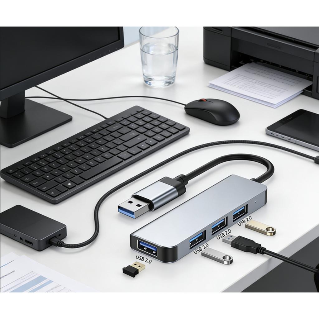USB C Hub USB Splitter 8in1 7in1 7in2 3in1 USB Extender with 4 USB Port 1 USBC Port TF/SD Card Reader Audio Output Compatible