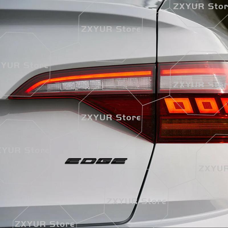 Metal For Ford Edge Emblem Car Rear End Sticker Letter Badge Decal Body Trunk Decor Accessories Styling
