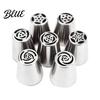 Cupcake Frosting Decorating Kits 7PCS Russian Piping Tips Set Stainless Steel Cake Pastry Tools for Desserts Nozzles Baking Supplies Wedding