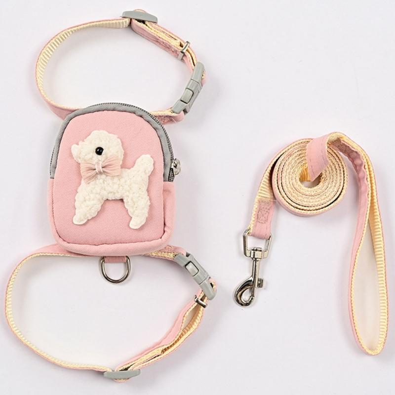 Dog Harness Backpack Dog Backpack Harness with Leash Cat Harness Puppy Harness Backpack Dog Harness and Leash no pulls