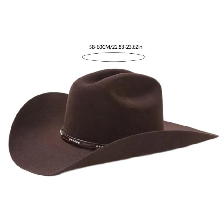 Kovbojské klobouky Fedora s širokou krempou Klobouk Dárek pro přítele Klobouk se širokou krempou