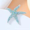Korean Version of New Fashion European and American Full of Rhinestones, Versatile Stars, Women's Accessories, Starfish Brooch