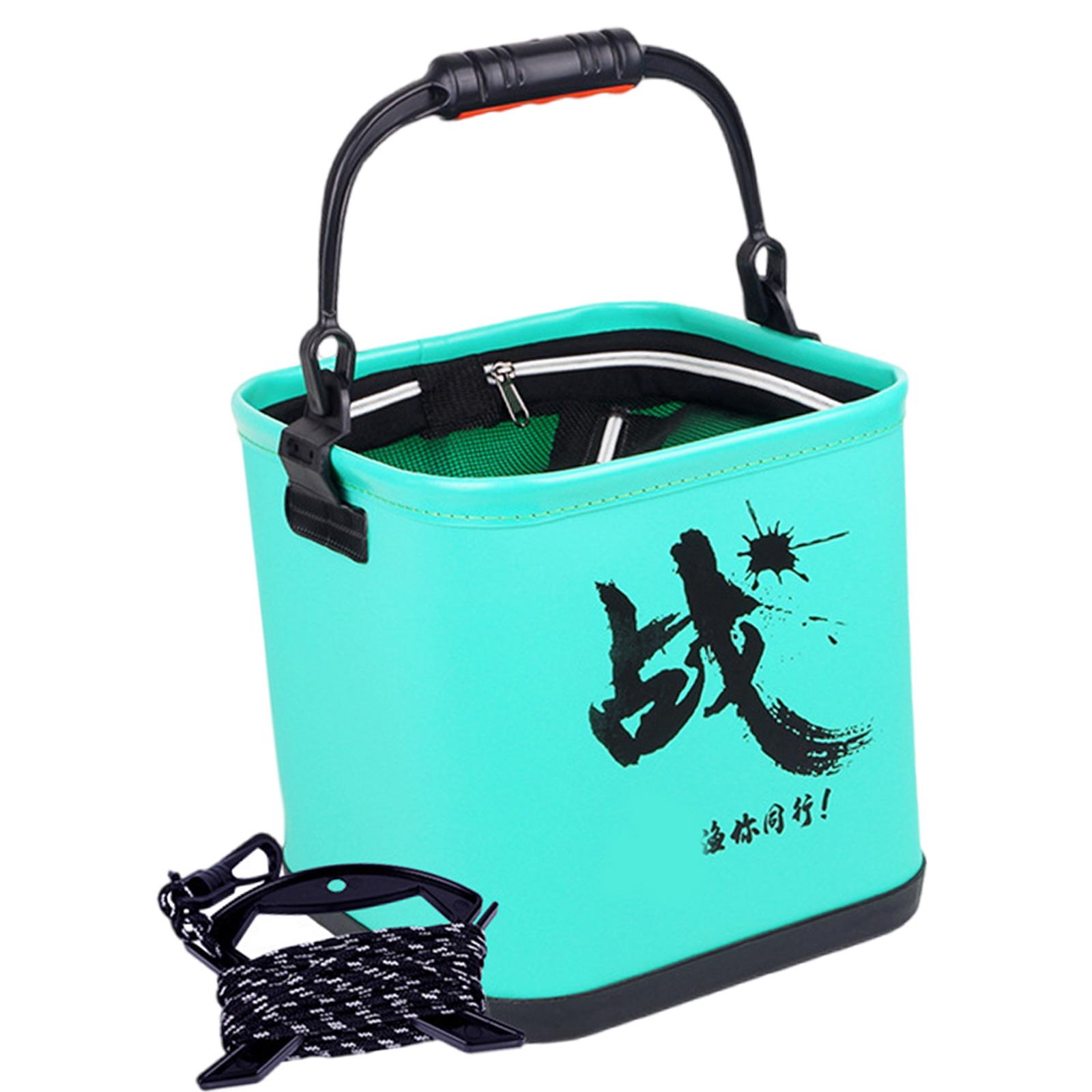 

7L/13L Outdoor Fishing Bucket Water Resistant Outdoor Camping Bucket Hand Carry Fish Bucket Fishing Accessories 1