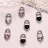 5Pcs/Pack Nail Diamond Flash Butterfly Nail Art Decor Love Heart Lock Diamond Nail Drills Nail Patche Nail Decor Manicure Design