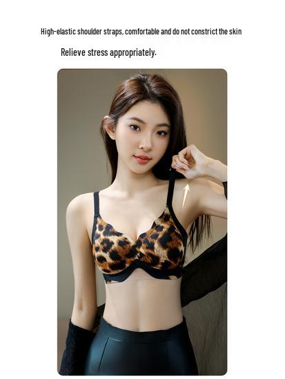 Spring Summer Push-Up Jelly Foam Bra - Anti-Sagging, Underarm Shaping, Steel Ring Support, Markless Design