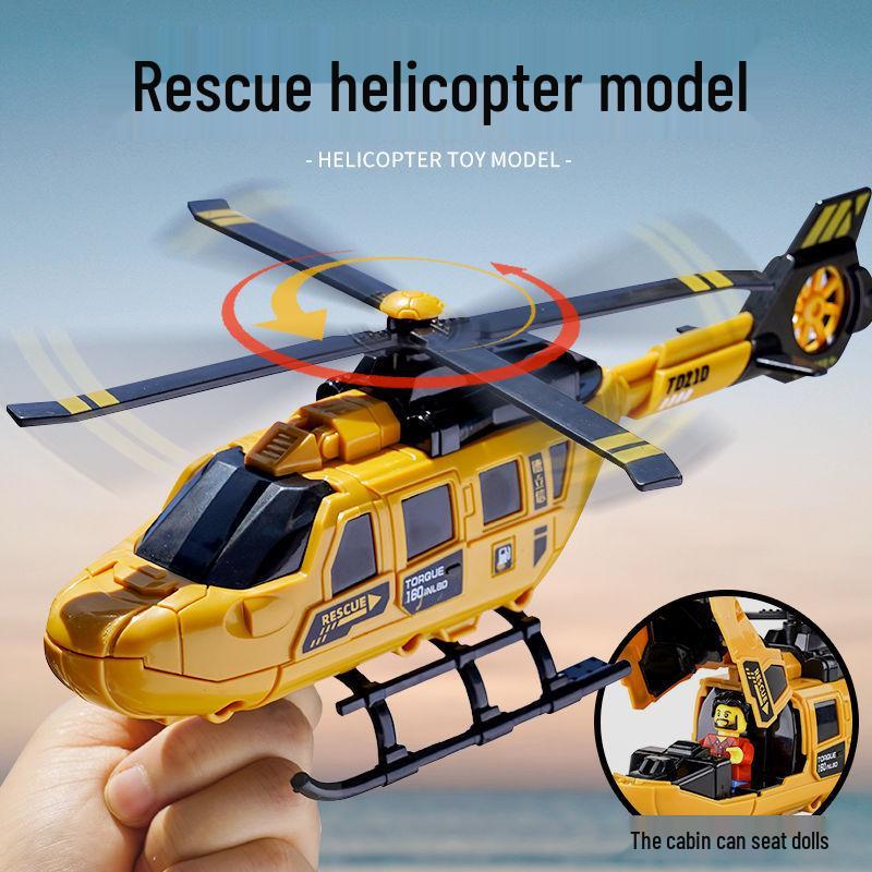Delixin Rotatable Propeller Helicopter Fighter Jet Toy for Kids