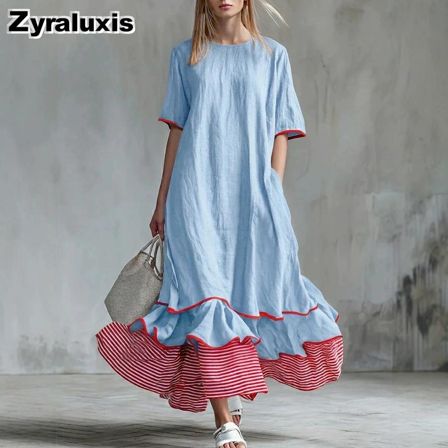 Women's Vacation Casual Short Sleeve Printed Dress