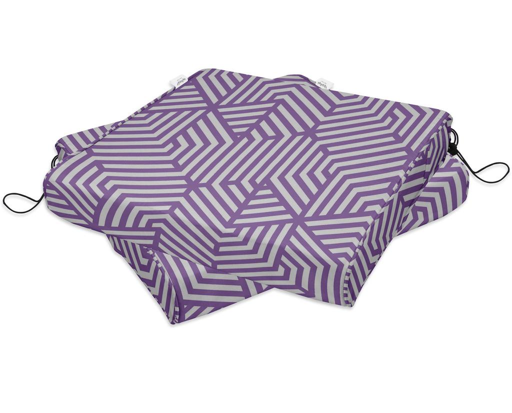 Vargottam Perfect Outdoor Indoor Square Corner Seat Cushions Water-Resistant Lounge Chair 18.5" X 16" Home Office Patio Furniture