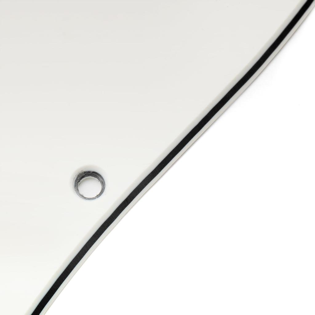 Musiclily Pro 11-Hole ST Stratocaster Pickguard HH with Round Corners, Uncovered, 2 Humbucker Pickups, 2 Potholes, for Fender Squier Strat Electric