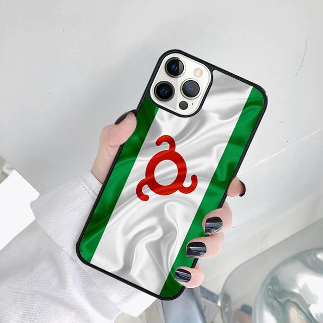 Ingushetia Flag Phone Case Cover For iPhone 17 Air 16 15 14 SE 2020 11 12 13 Pro MAX Plus