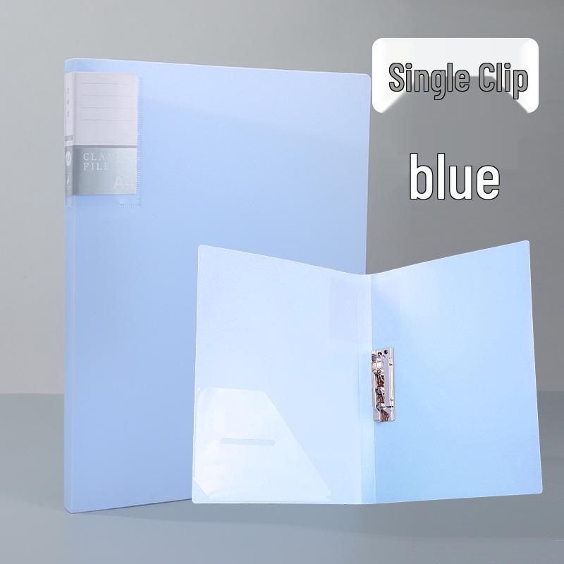 Morandi A4 Student Folder: Loose-leaf Paper Holder, Double Clip Organizer, Single Clip, Roll Holder