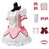 Pink Anime Cosplay Dress, Magical Girl Halloween Party Role Play Costume Set