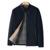 Spring and Autumn New Men's Stand-up Collar Jacket Casual Autumn and Winter Middle-aged and Elderly Dad Baseball Jacket