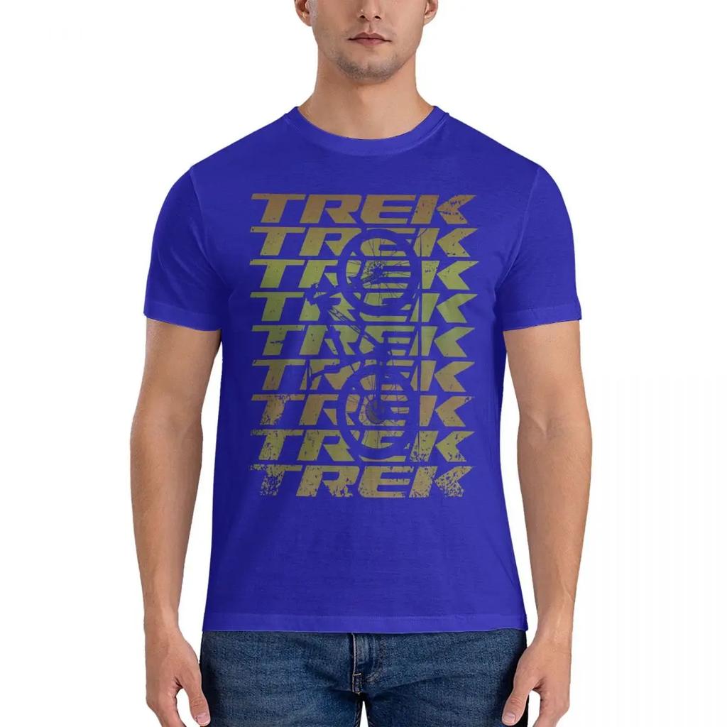 Crew Neck Bicycle Tees Short Sleeve Clothing Summer Vintage Funny Super Caliber T-Trek T Shirt for Men Cotton Fashion T-Shirt