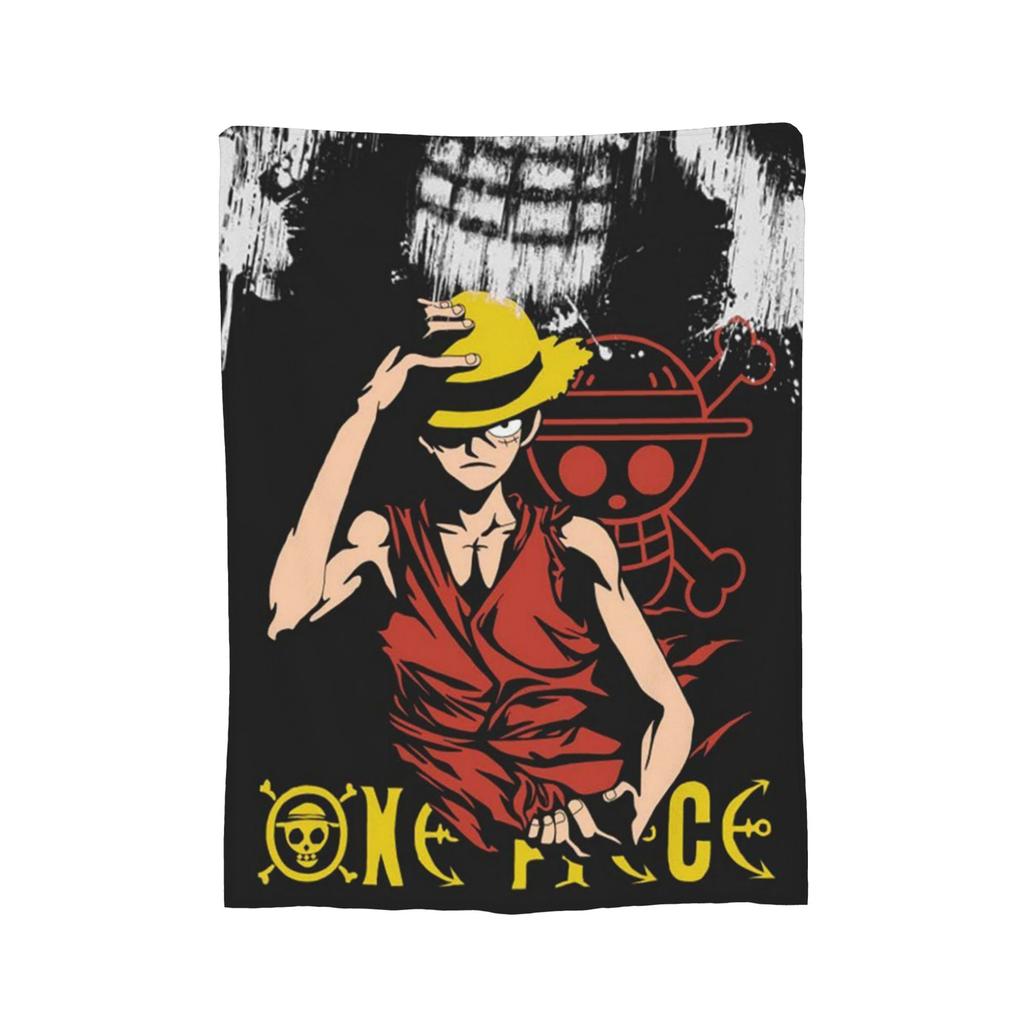 Luffy Anime Manga Coral Fleece Plush Throw Blanket Zoro Blanket for Home Couch Super Warm Bedding Throws,
