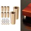 Display Elevating Feet Brass Tray Risers Set Of 8 Pieces Metal Support Feet Elevates Display Visibility Furniture Decor