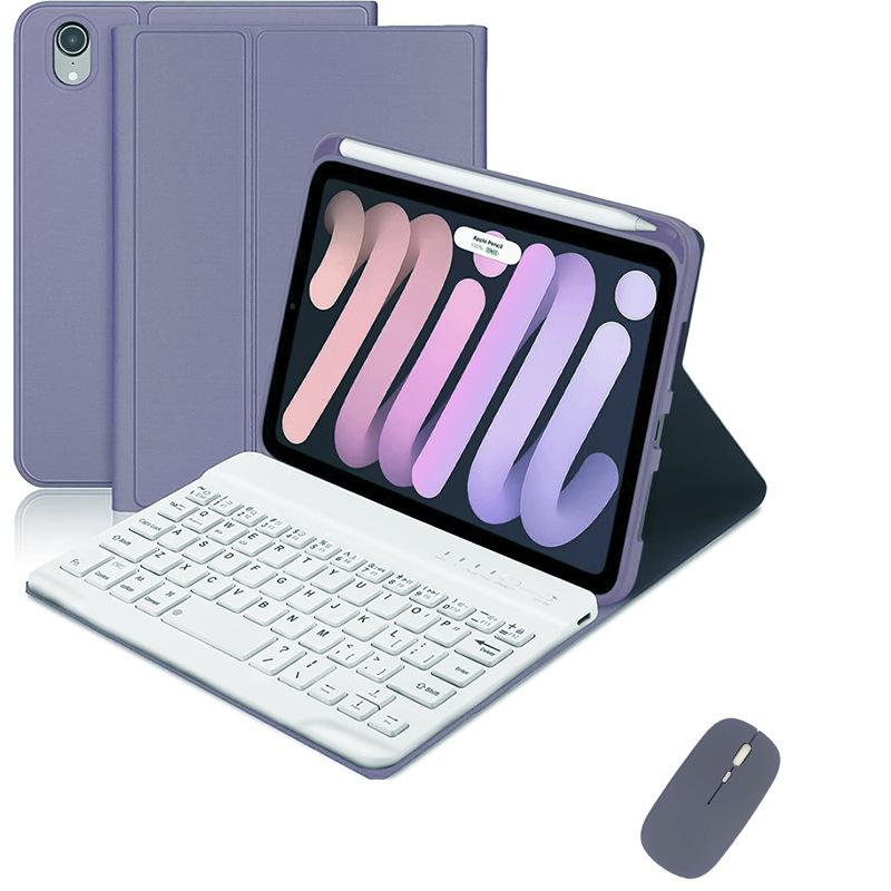 Wireless Keyboard Case for iPad Mini 6th Generation (A17 Pro) 2021 8.3-inch, with Mouse