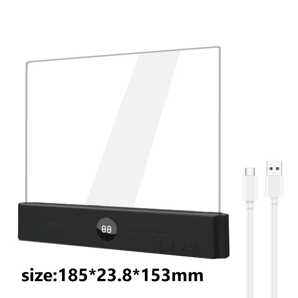 Book Light, Rechargeable Clear LED Flat Book Lights for Reading In Bed At Night with 3 Colors & Timer, Dimmable Panel Plate Book Lamp Full Page Light