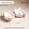 Ceramic Pet Feeder with Wooden Stand