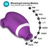 Sucking Licking Vibrator 2 in 1 Tongue Licking Clitoris Nipples Sucker Massager for Women Vacuum Stimulator Sex Toys Adult Goods