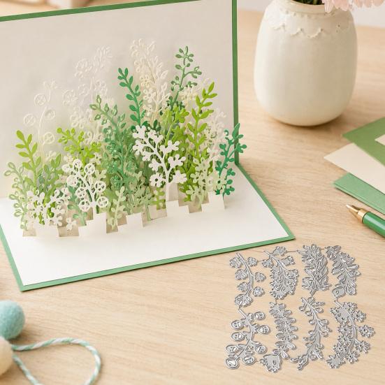 8PCS Vines Cutting Mold, Photo Album Mold Embossing Die, Durable Carbon Steel Stencil, for DIY Scrapbook Card Making Supplies